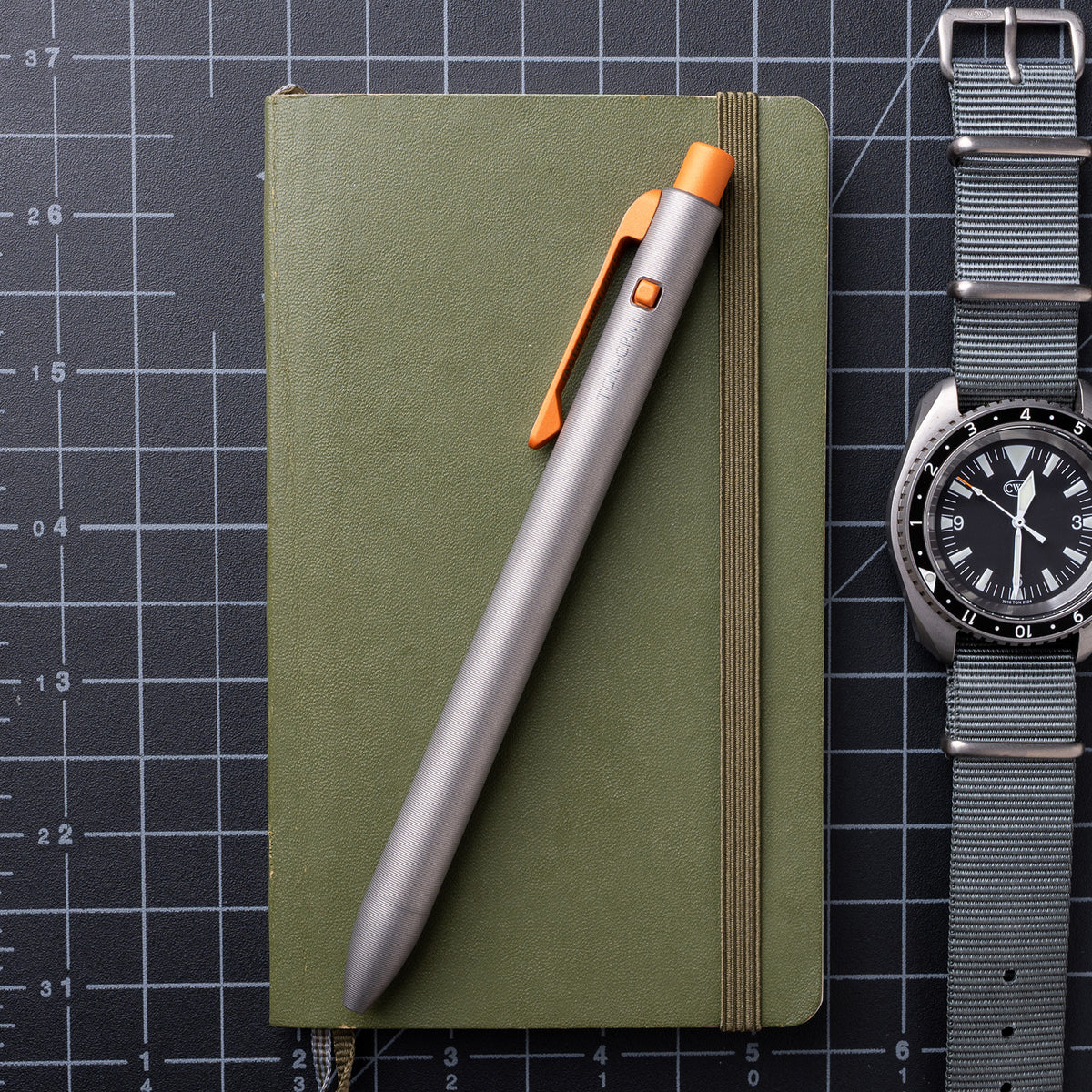 The Grey NATO Side Click Pen
